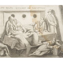 Frederick George Austin (British 1902-1990): The Despairing Voyage, first state drypoint e...