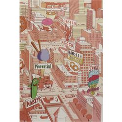 P Box (Contemporary): Cityscape, digital print signed and numbered 2/5 in pencil 59cm x 41cm