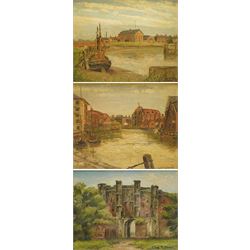 Clive Richard Browne (British 1901-1991): 'Thornton Abbey' and 'Boston Riverside', set thr...