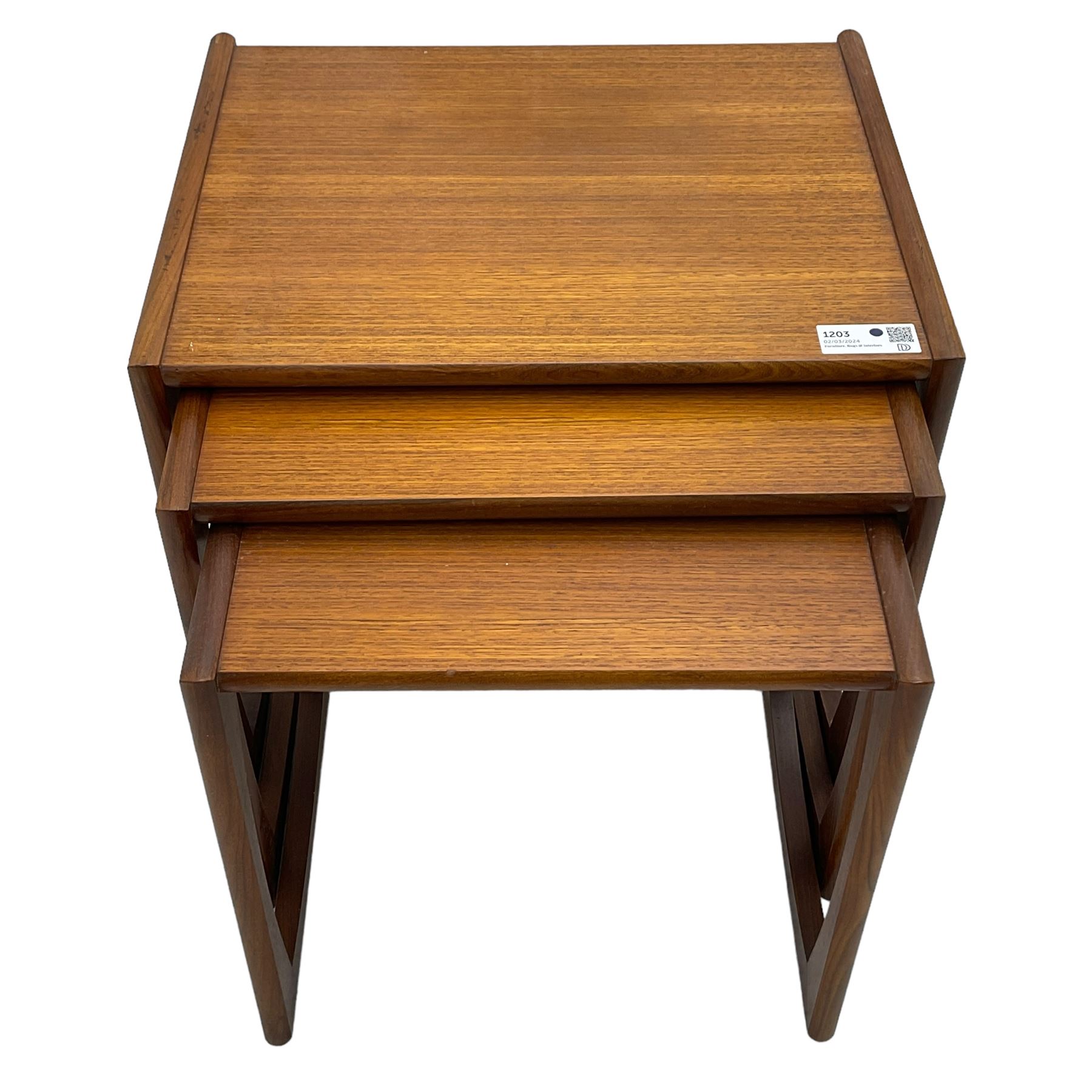 G-Plan - nest of three teak occasional tables