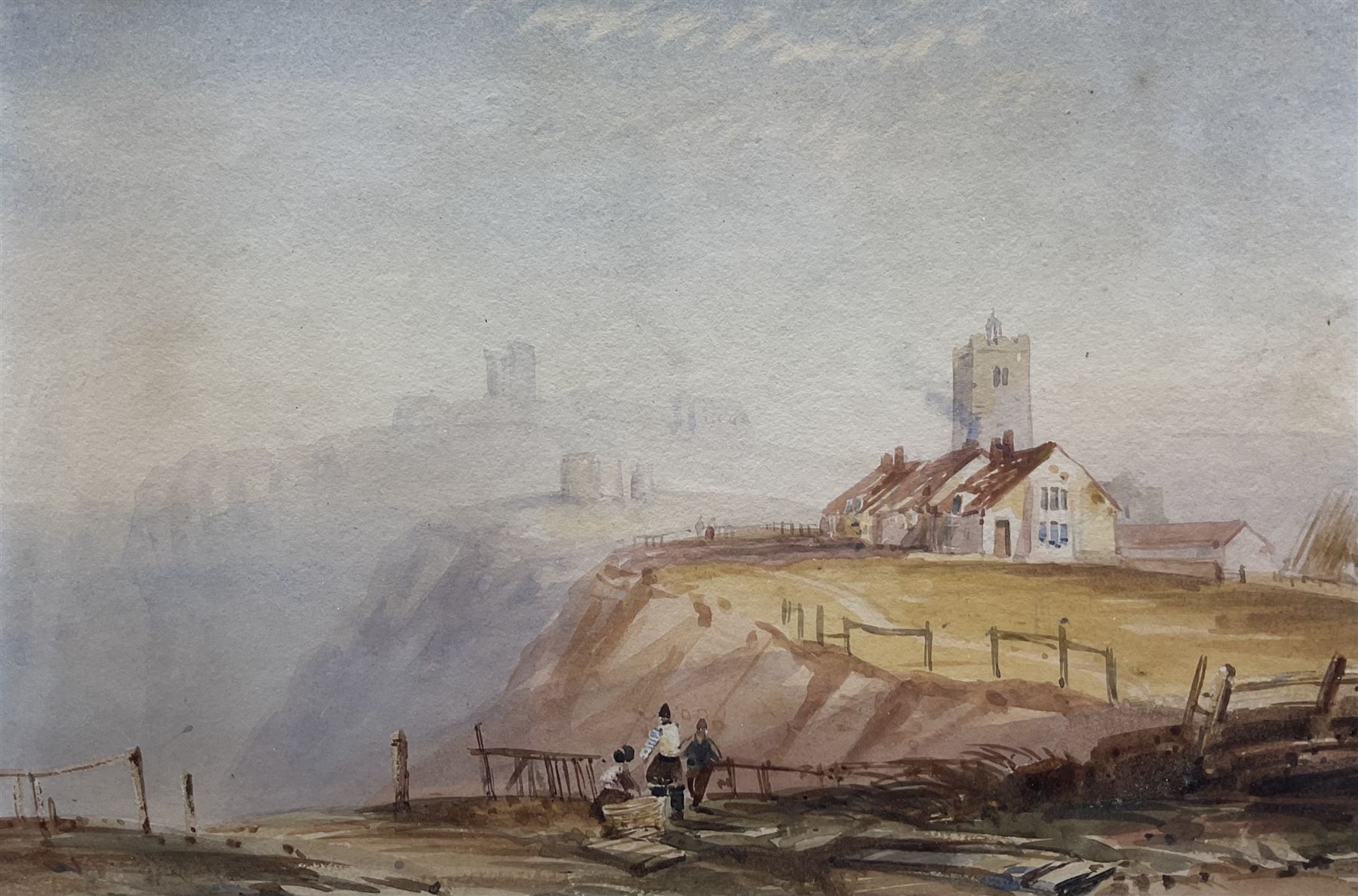 Henry Barlow Carter (British 1804-1868): Scarborough from the Cliffs, watercolour unsigned 17cm x 23cm 
Provenance: private collection, purchased David Duggleby Ltd 6th March 2020 Lot 180; exh. 'Henry Barlow Carter' Maritime Museum Hull 2006 & Scarborough Art Gallery 2007; with Walker Galleries Harrogate, purchased 1995