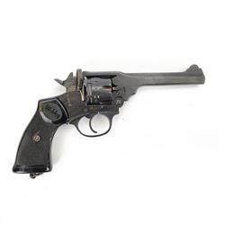 REGISTERED FIREARMS DEALER ONLY De-activated .38” Webley Service Revolver No. 159019 in or...