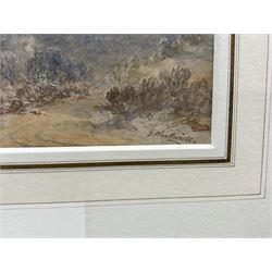 George Weatherill (British 1810-1890): Iburndale Lane Sleights looking towards Blue Bank with the Moors beyond, watercolour signed 12.5cm x 21cm
Provenance: with Chris Beetles, St. James's, London, label verso