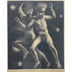 Dame Laura Knight (Staithes Group 1877-1970): 'Gemini', aquatint signed and titled in penc...