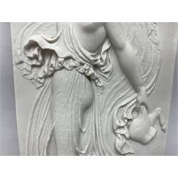 Composite BM replica neo classical  plaque, H43cm