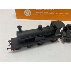 ‘00’ gauge - two kit built steam locomotives comprising unnamed LMS/HR Drummond Class C/BEN 4-4-0 no.54398 finished in BR black; Class Q6 0-8-0 no.63344 finished in BR black; both with Nu-Cast boxes (2) 