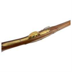 SHOTGUN CERTIFICATE REQUIRED - Pedersoli Brown Bess Flintlock Musket, .75 calibre, the 106cm steel barrel, the lock plate marked GRICE 1762 and with crowned GR, walnut full stock with ramrod under, overall L148cm, serial no. 5135