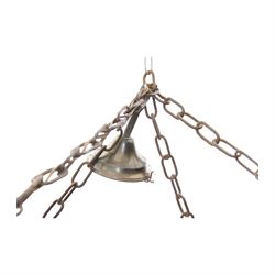 Deer antler chandelier, of square shaped form, with eight fitted lights, W70cm, H61cm