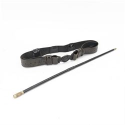 Buckinghamshire Rifle Volunteers leather belt and clasp and swagger stick