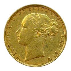 Queen Victoria 1880 gold full sovereign coin