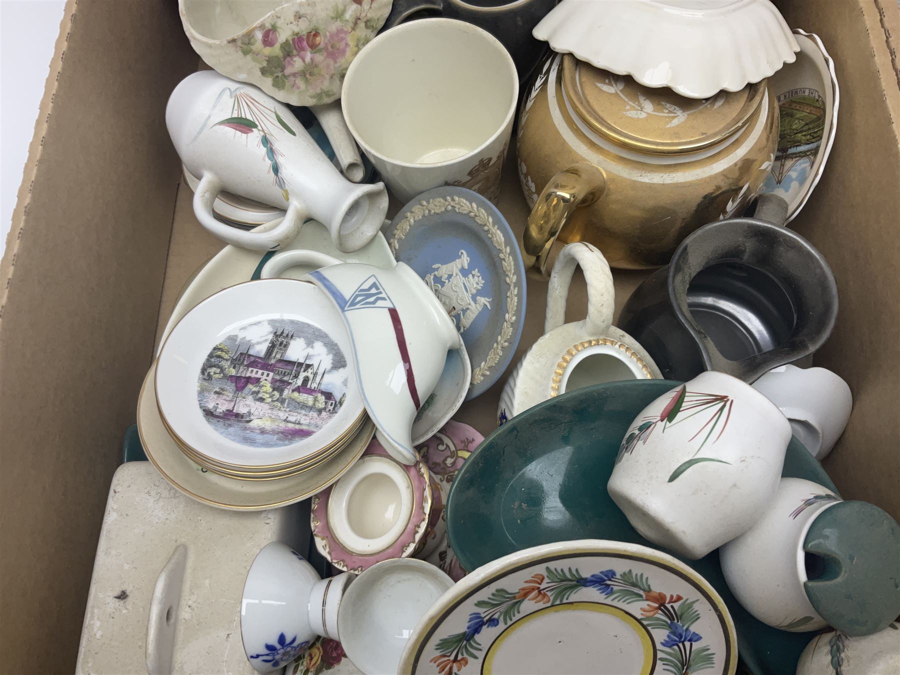 Collection of ceramics, to include Hornsea dinner wares, other tea services, trinket dishes etc, in four boxes 