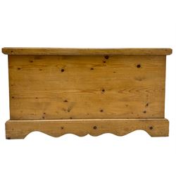 Victorian waxed pine blanket box