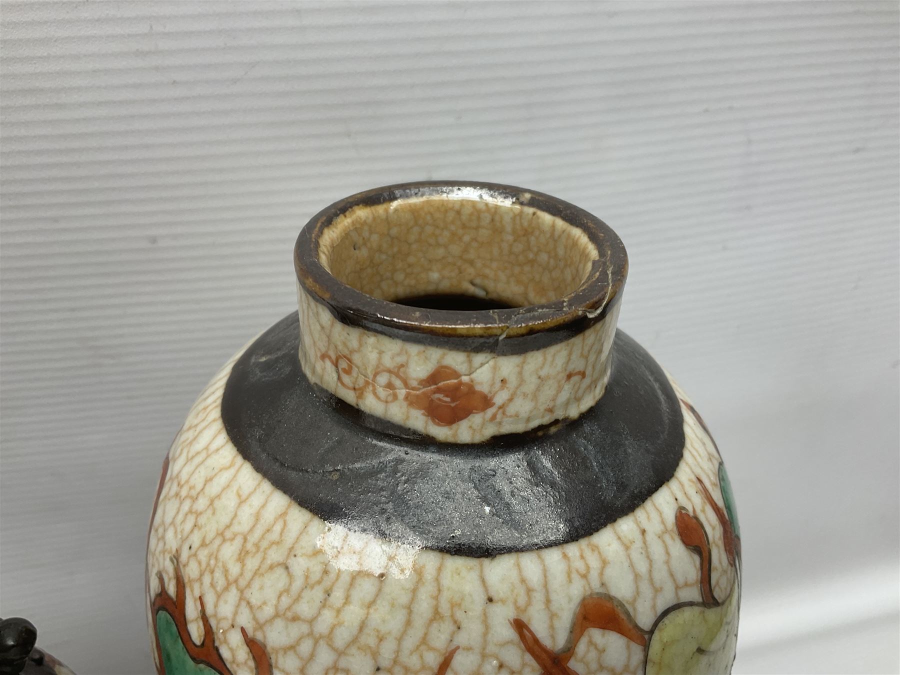 Two ginger jars, together with Banko style teapot and other collectables 