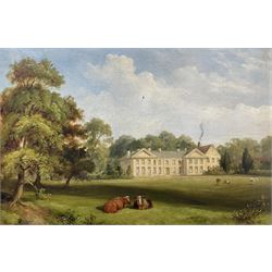 JL Roberts (British 19th century): ‘The Old Hall - Anlaby East Yorkshire, oil on panel sig...