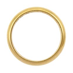 22ct gold wedding band, Birmingham 1963 