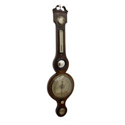 Mahogany mid 19th century mercury barometer