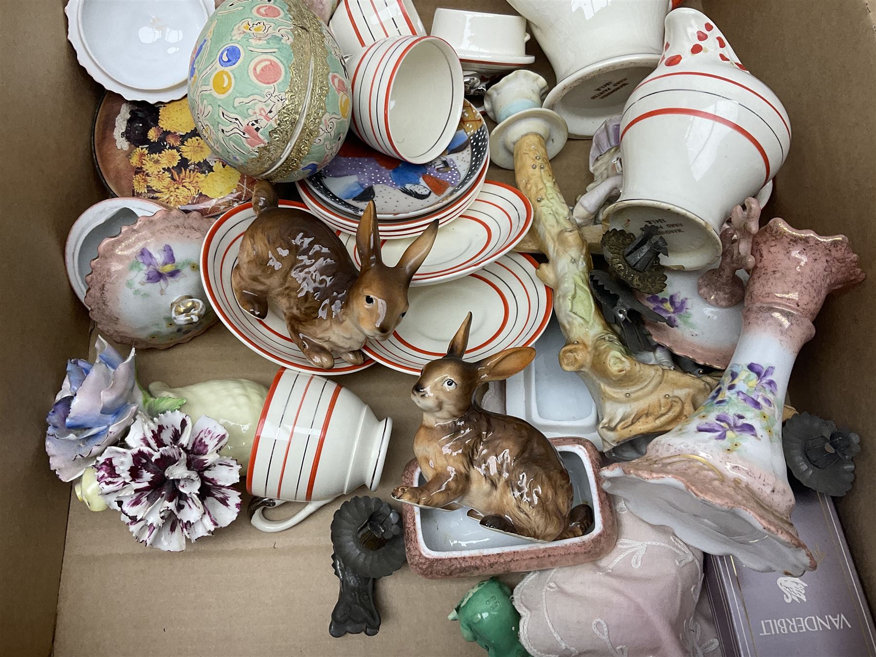 Beswick bay horse together with other ceramic figures, tea services and other collectables in five boxes 