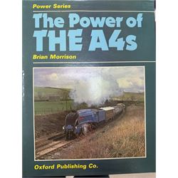 Collection of railway and transport reference books, including fourteen Oxford Publishing Co. Power Series volumes