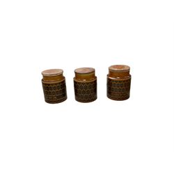 Three Hornsea Heirloom storage jars etc