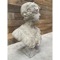 Victorian design cast bust depicting Marie-Anne