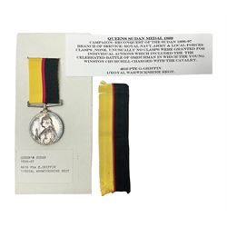 Victoria Queens Sudan Medal 1896-97 awarded to 4616 Pte. C. Griffin 1/R Warwickshire Regim...