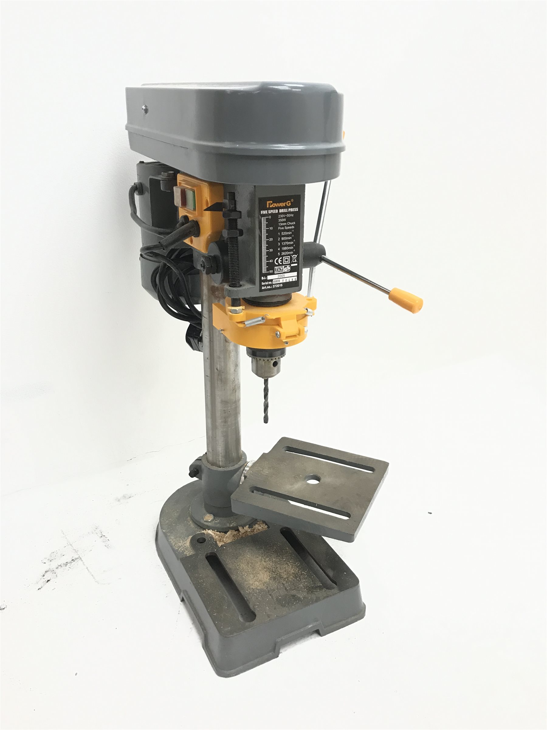 Power G five speed bench top pillar drill