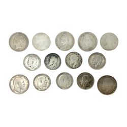 Approximately 165 grams of Great British pre 1920 silver coins, including Queen Victoria 1881, 1889 and 1897 halfcrowns, King Edward VII 1902 halfcrown, King George V 1918 halfcrown etc