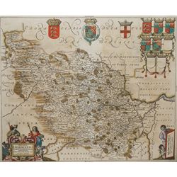 Johannes (Joan) Blaeu (Dutch 1596-1673): 'Ducatus Eboracensis pars Occidentalis - the West...