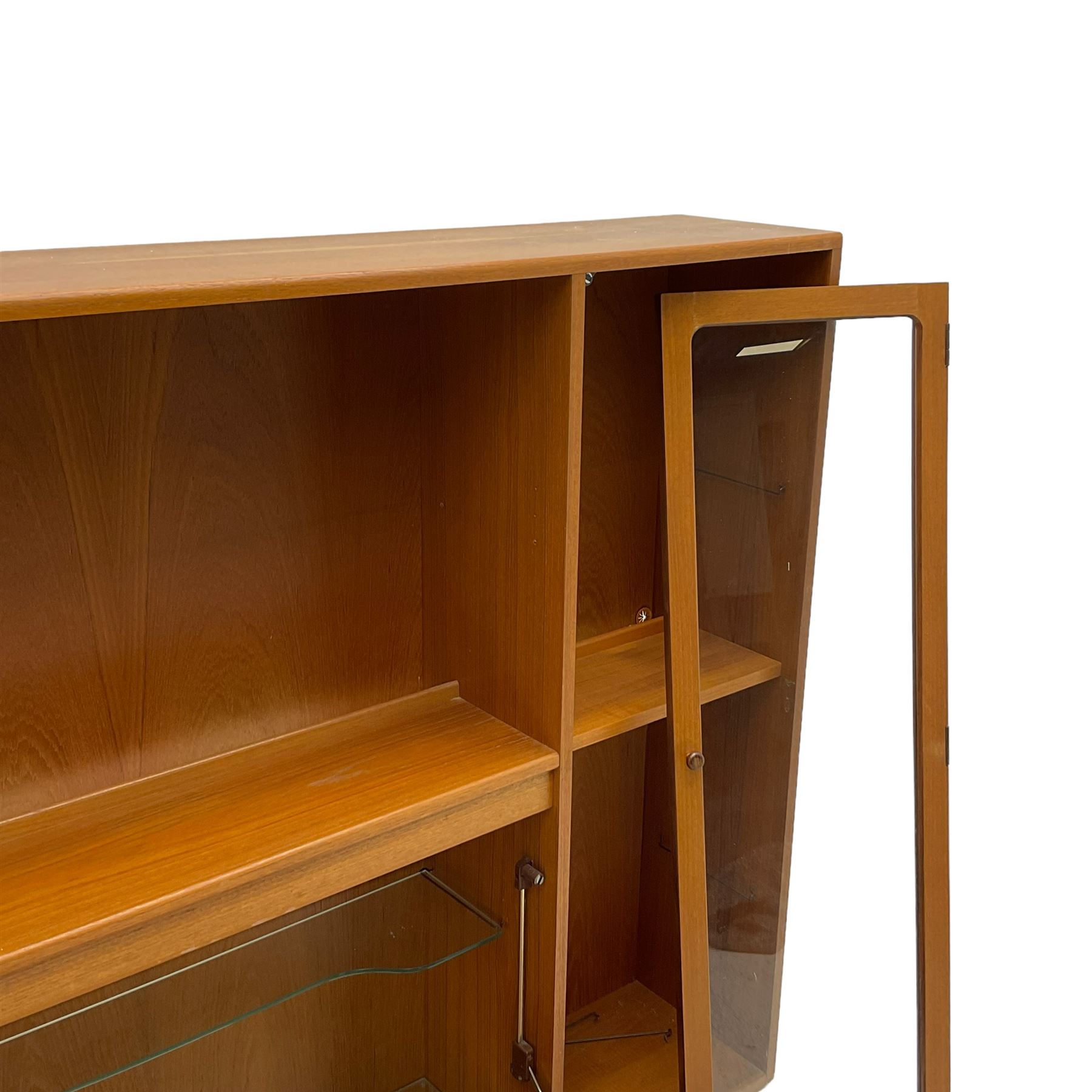 Mid-to-late 20th century teak wall unit