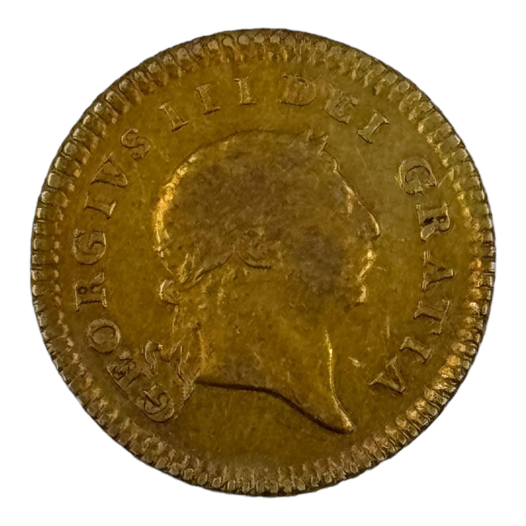 George III 1804 gold one third guinea coin