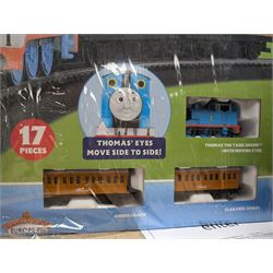 Thomas the Tank Engine, Annie and Clarabel 00 Gauge Electric Train Set, boxed, together with Carlton Thunderbirds 1 and 2 