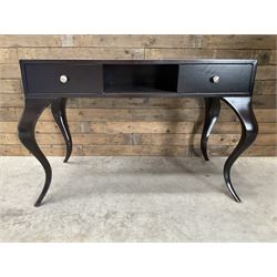 4 x rosewood console dressing tables, with two soft-close drawers