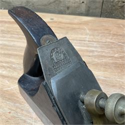 10” rosewood infill plane with brass cap and Sorby blade - THIS LOT IS TO BE COLLECTED BY APPOINTMENT FROM DUGGLEBY STORAGE, GREAT HILL, EASTFIELD, SCARBOROUGH, YO11 3TX