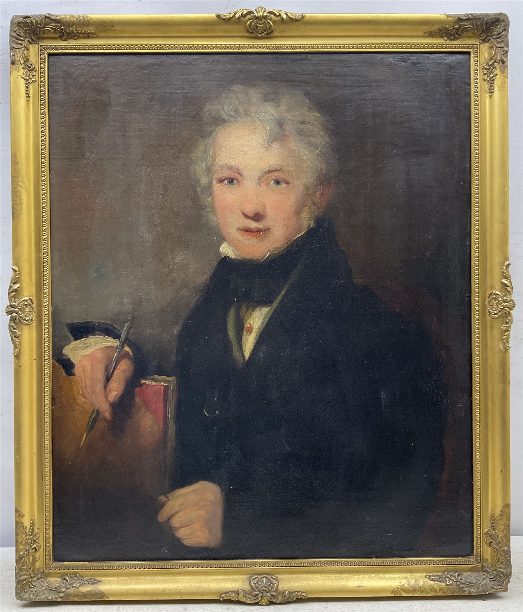 Alfred Henry Taylor (British ?-c1868): Half Length Portrait of a Gentleman, oil on canvas signed and dated April 1833, 75cm x 63cm