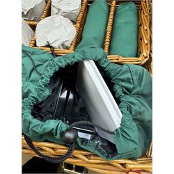 Fortnum and Mason picnic hamper for four, including plates, cutlery, flask etc 