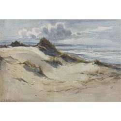 Charles Edward Wanless (British c1875-1938): Sand Dunes on the Northumberland Coast, watercolour signed 23cm x 33cm
Provenance: direct from the artist's family, part of a collection never previously seen on the market