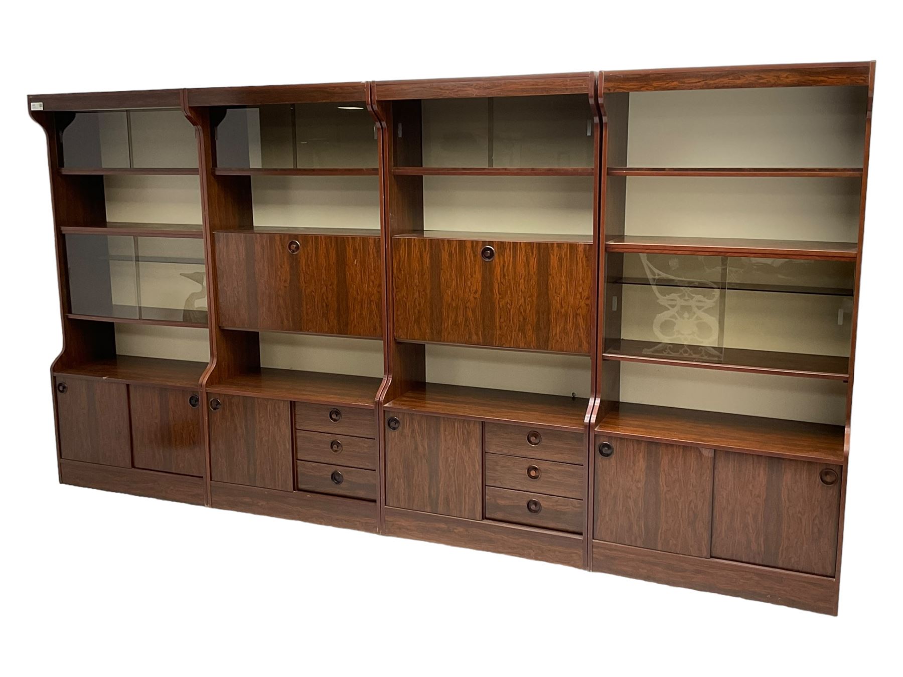 Greaves & Thomas - four-sectional combination wall unit