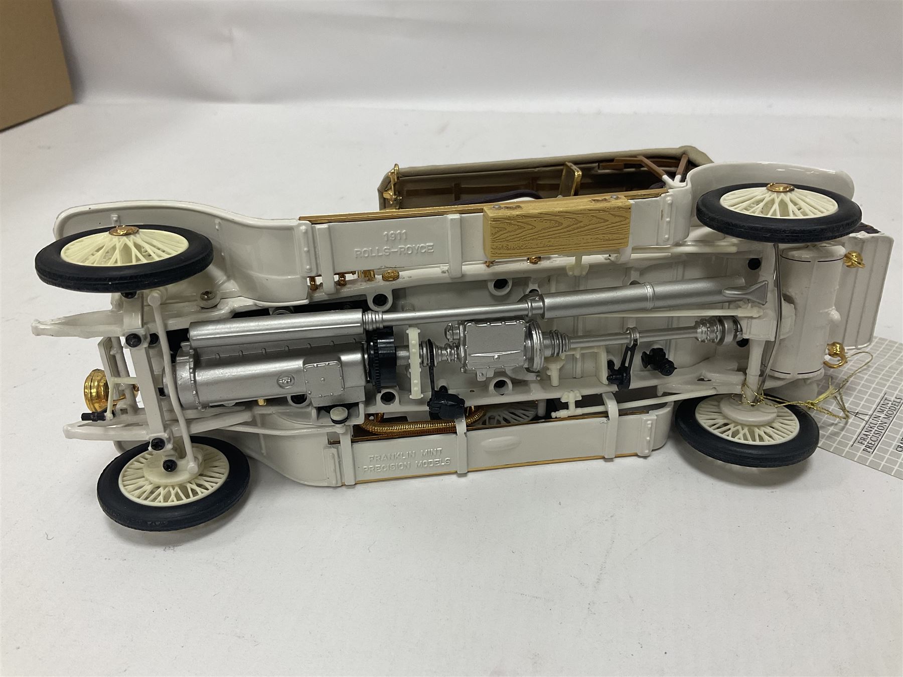 Franklin Mint - six 1:24 scale die-cast Rolls-Royce models comprising 1907 Rolls-Royce ‘The Silver Ghost’, boxed with original packaging and paperwork, 1929 Rolls-Royce ‘Phantom I’ with original packing, 1914 Rolls-Royce, 1911 Rolls-Royce, 1955 Rolls-Royce ‘Silver Cloud 1’, and 1992 Rolls-Royce Corniche IV 