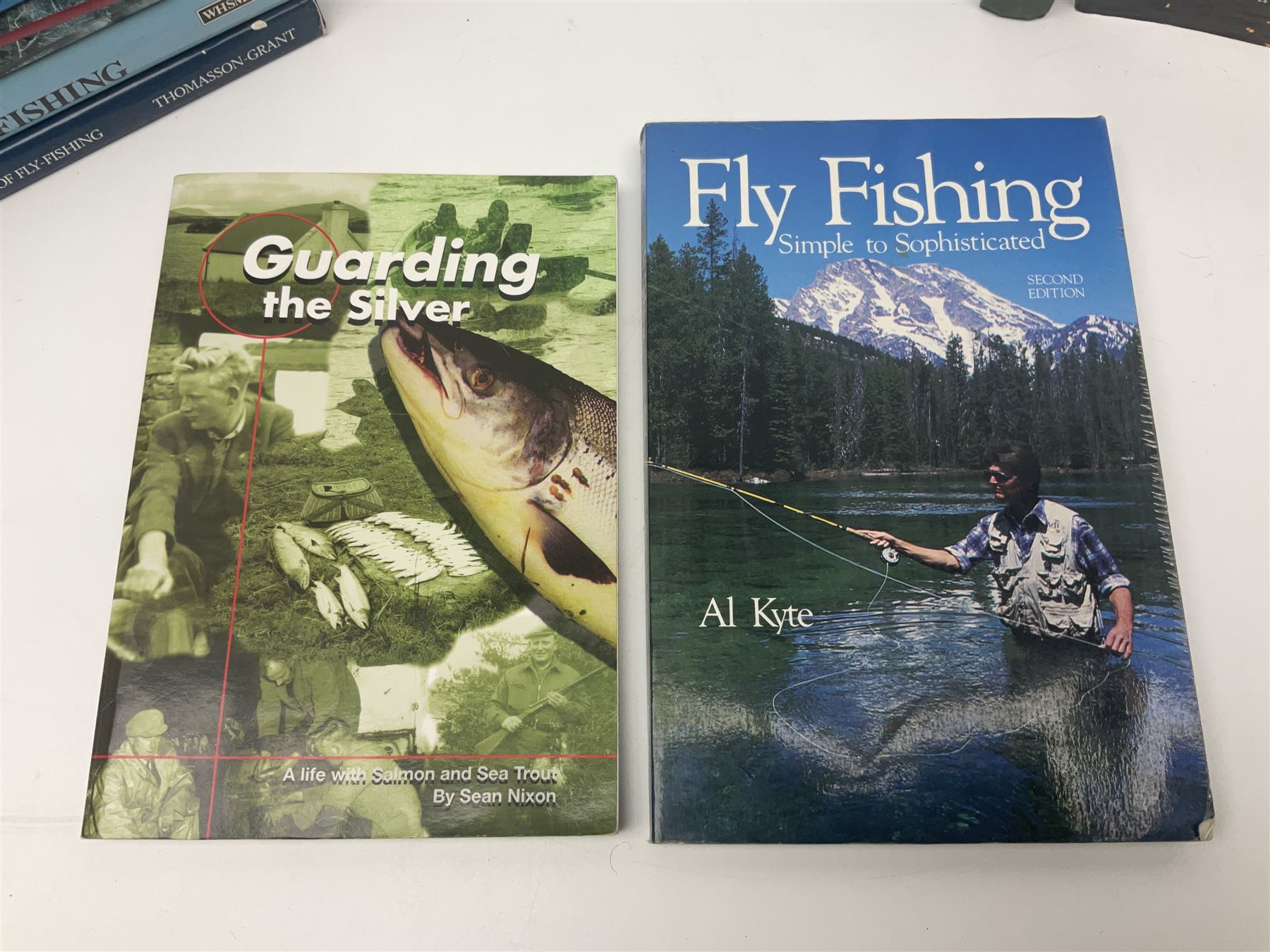 Collection of eighteen books on fly fishing including Child of Tides by  Edward Fahy; Fishing For