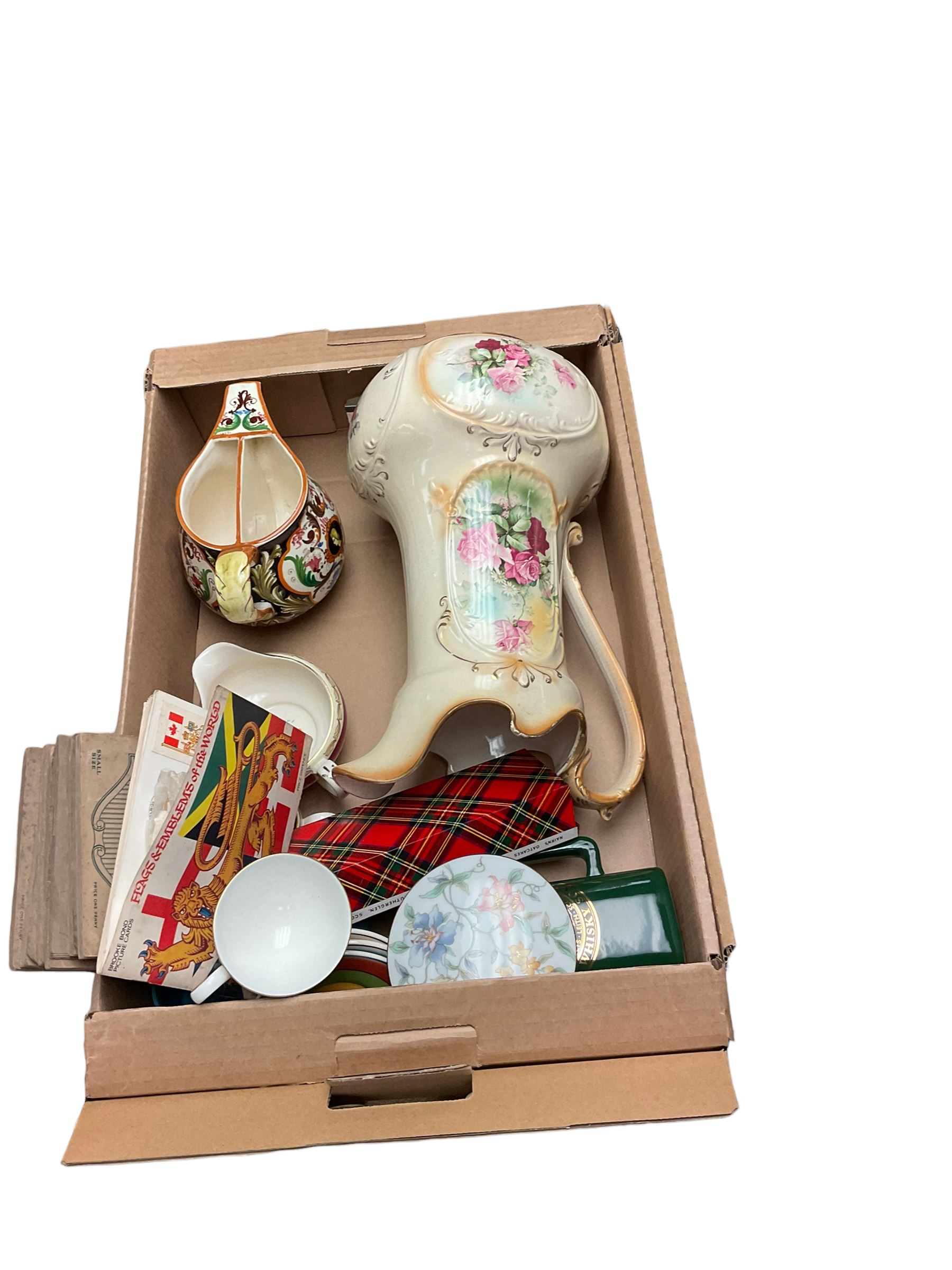 Collection of ceramics, including Wedgwood Jasperware, vases, tea services etc in five boxes 