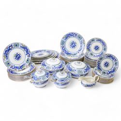 Minton Chinese Dragon and Bird pattern dinner service for twelve, including dinner plates,...