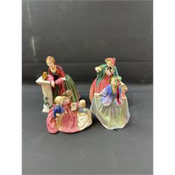 Four Royal Doulton figures, comprising Florence Nightingale HN3144, The Bedtime Story HN2059, Lady Charmain HN1949 and Sweet Anne HN1315 