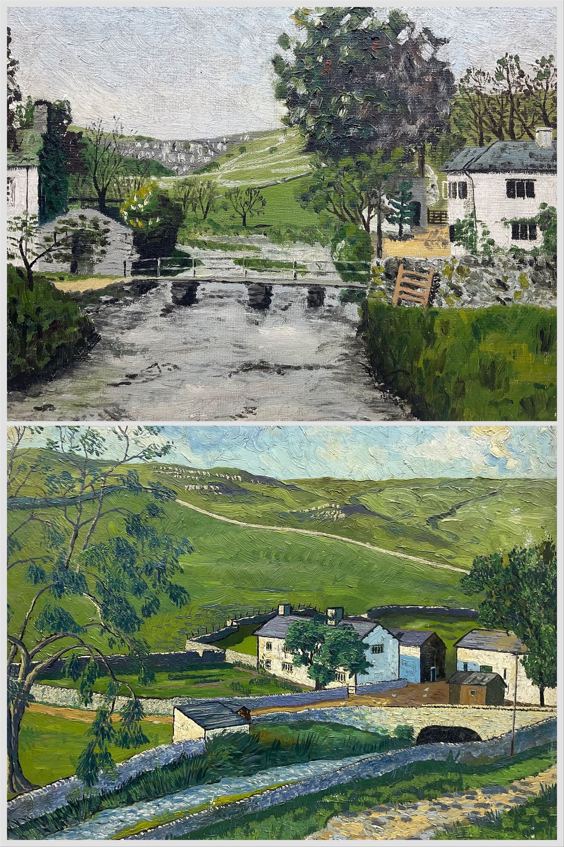 John Appleyard (British 1923-2016): Malham, two oils on board unsigned max 33cm x 40cm (2)