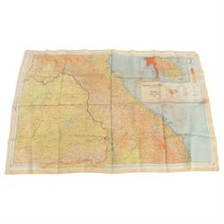 Silk Escape and Evasion Map of French Indo-China and Siam, Sheets J & K, double sided map'