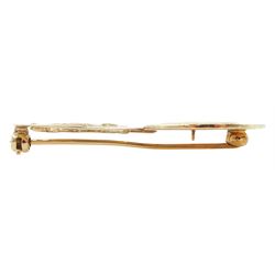 9ct gold Taurus brooch, London 1967