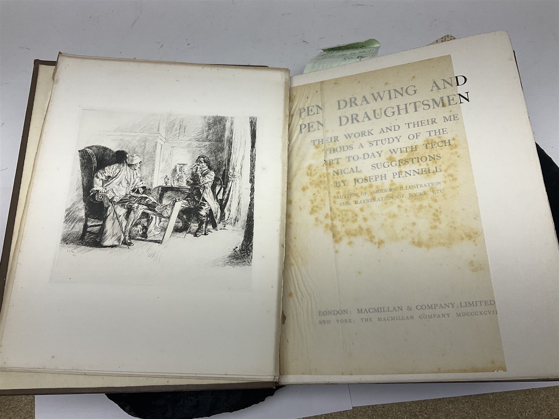 Collection of art reference books, including Works of Eminent Masters, Frank Brangwyn and His Works, Etching and Etchings etc 