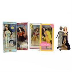 Six Mattel Dolls of the World Collector's Edition Barbie Dolls, including Princess of Sout...