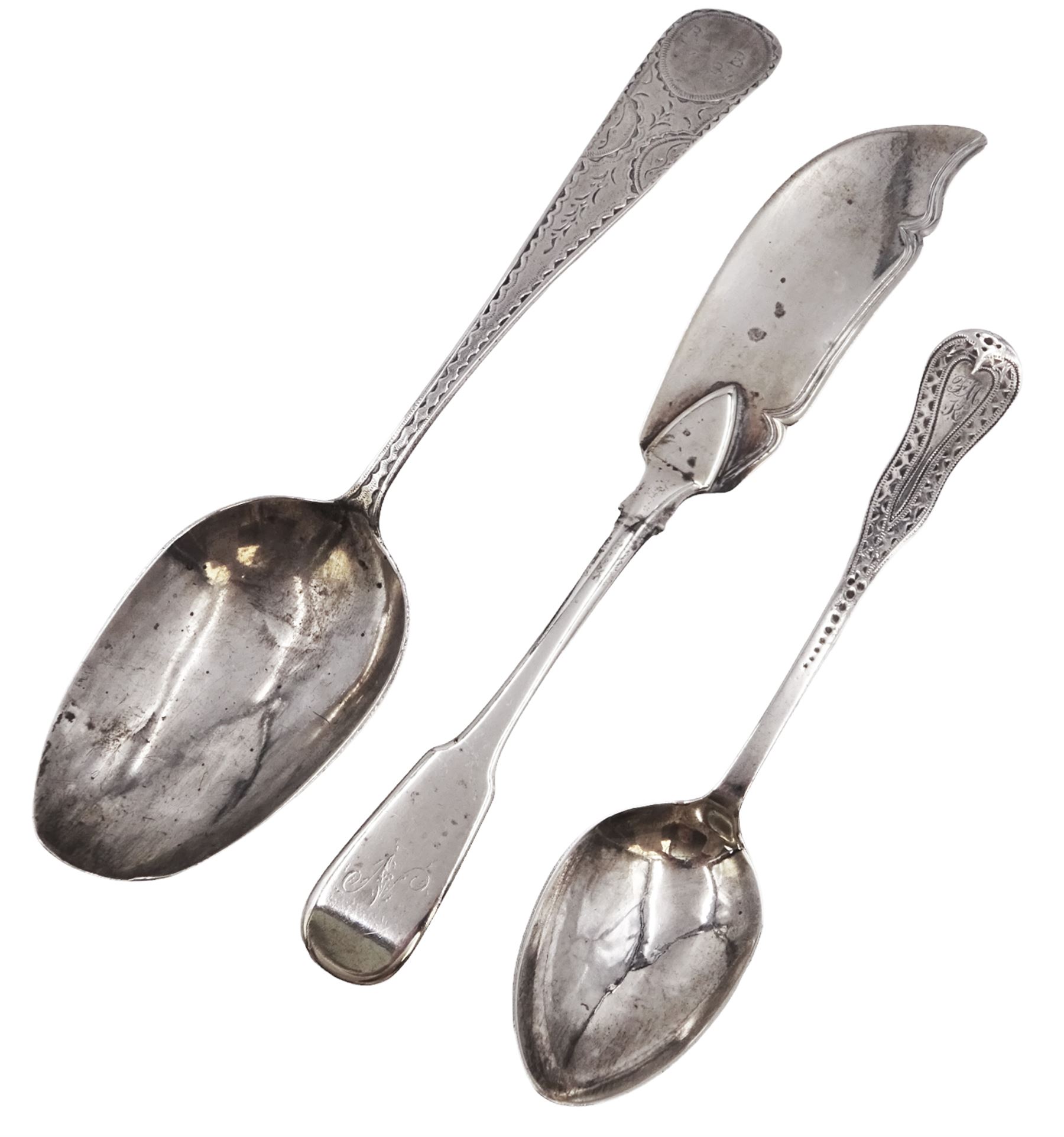 English silver table spoon