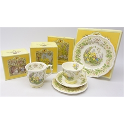Royal Doulton Brambly Hedge THE WEDDING Miniature Trio Cup,Saucer,Plate,  Boxed