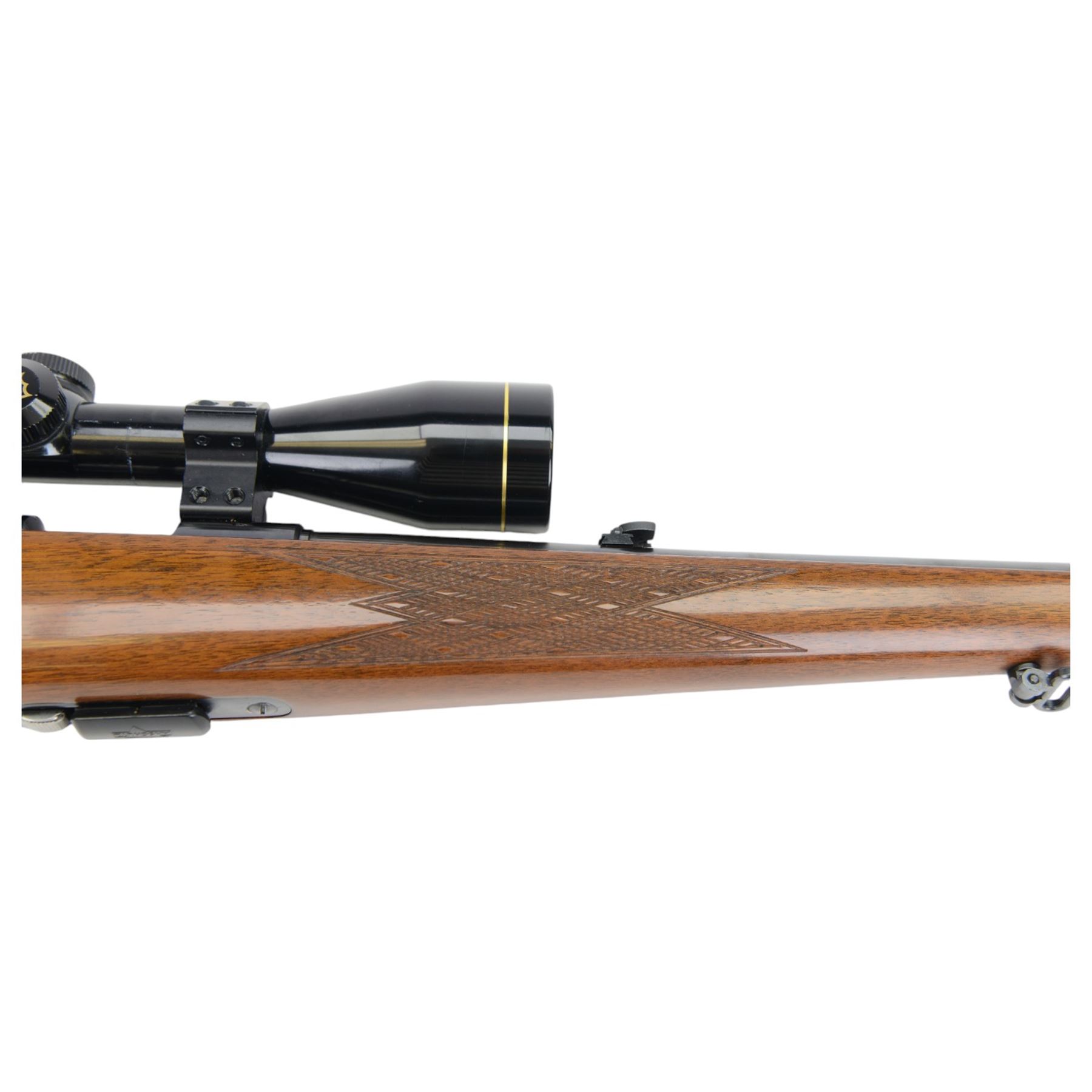 SECTION 1 FIREARMS CERTIFICATE REQUIRED - Anschutz .22lr 1422 bolt action rifle, with 58cm smooth barrel, chequered pistol grip stock, fitted with Nikko Stirling Silver Crown 4 x 40 scope, overall L110cm, serial no.12567625